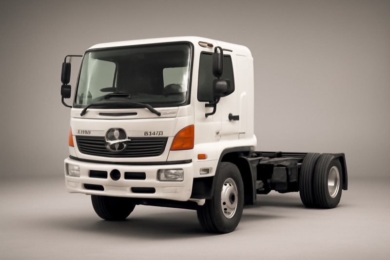 2009 Hino 500 1724 SERIES windshield replacement in Santa Monica, CA